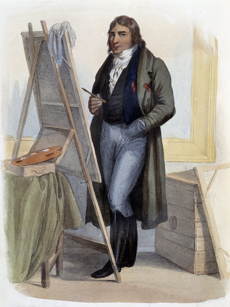 Antoine Jean Gros, pintor neoclássico (1771-1835) - em "Le Plutarque francais", de Mennechet, Paris de French School