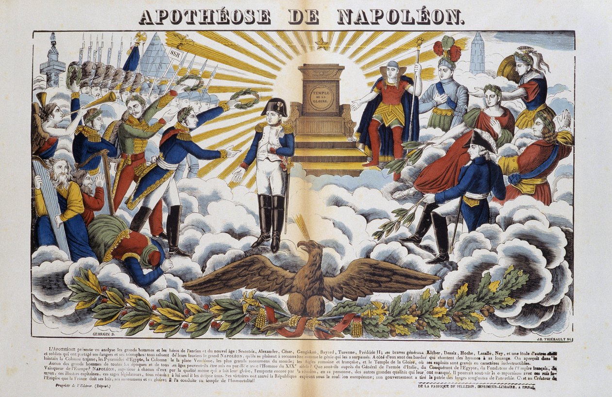 Apotheose of Napoleon-le-Grand Bonaparte (1769-1821). de French School