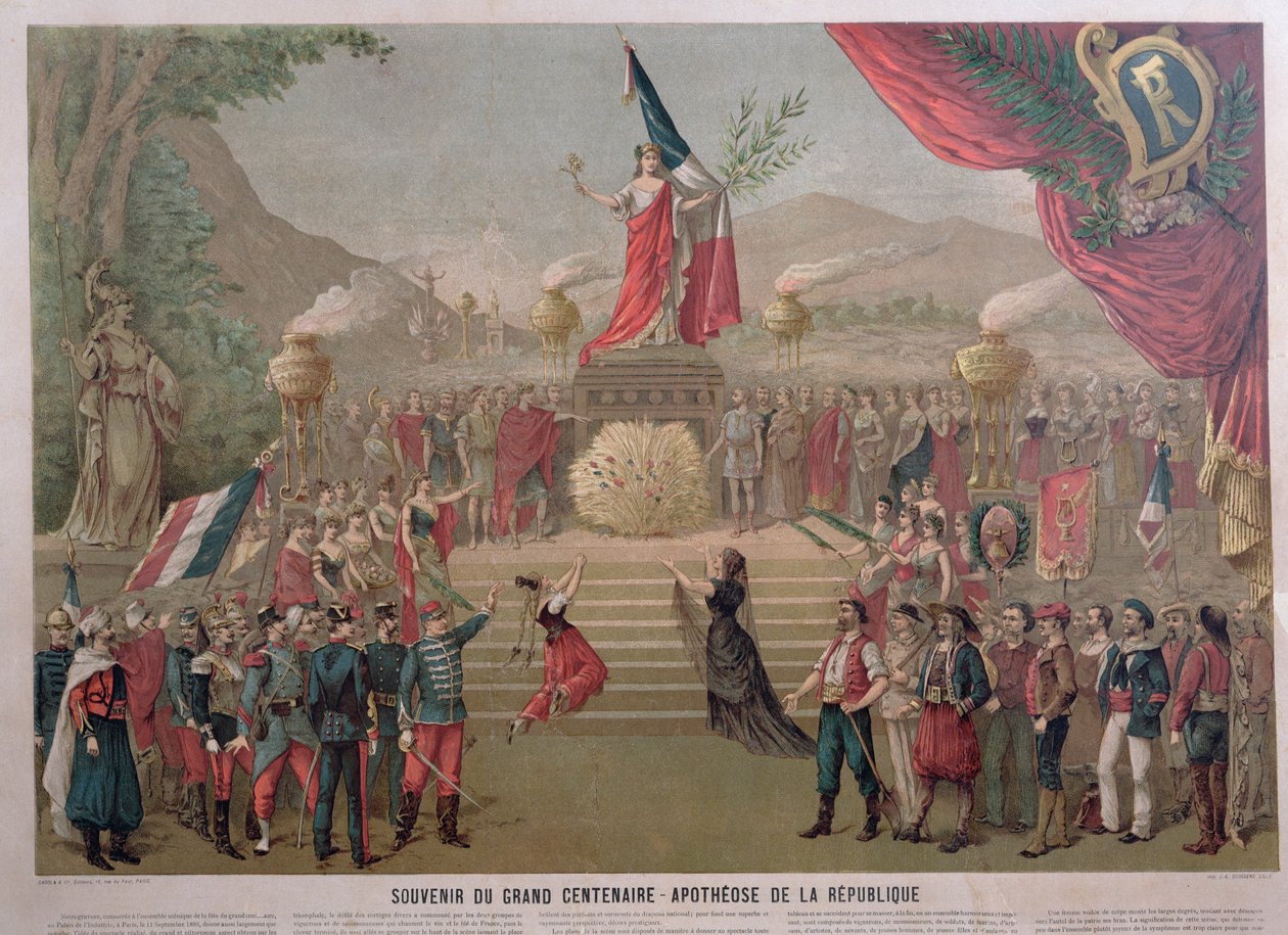 Apoteose da República, c.1889 de French School
