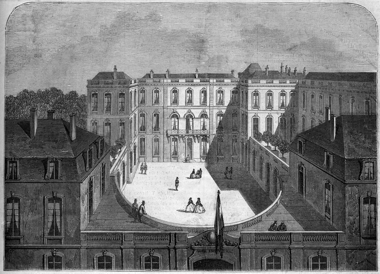 Arquitectura: vista do Hotel de la Caisse des Depots et Consignations (século XVIII-19), Paris de French School