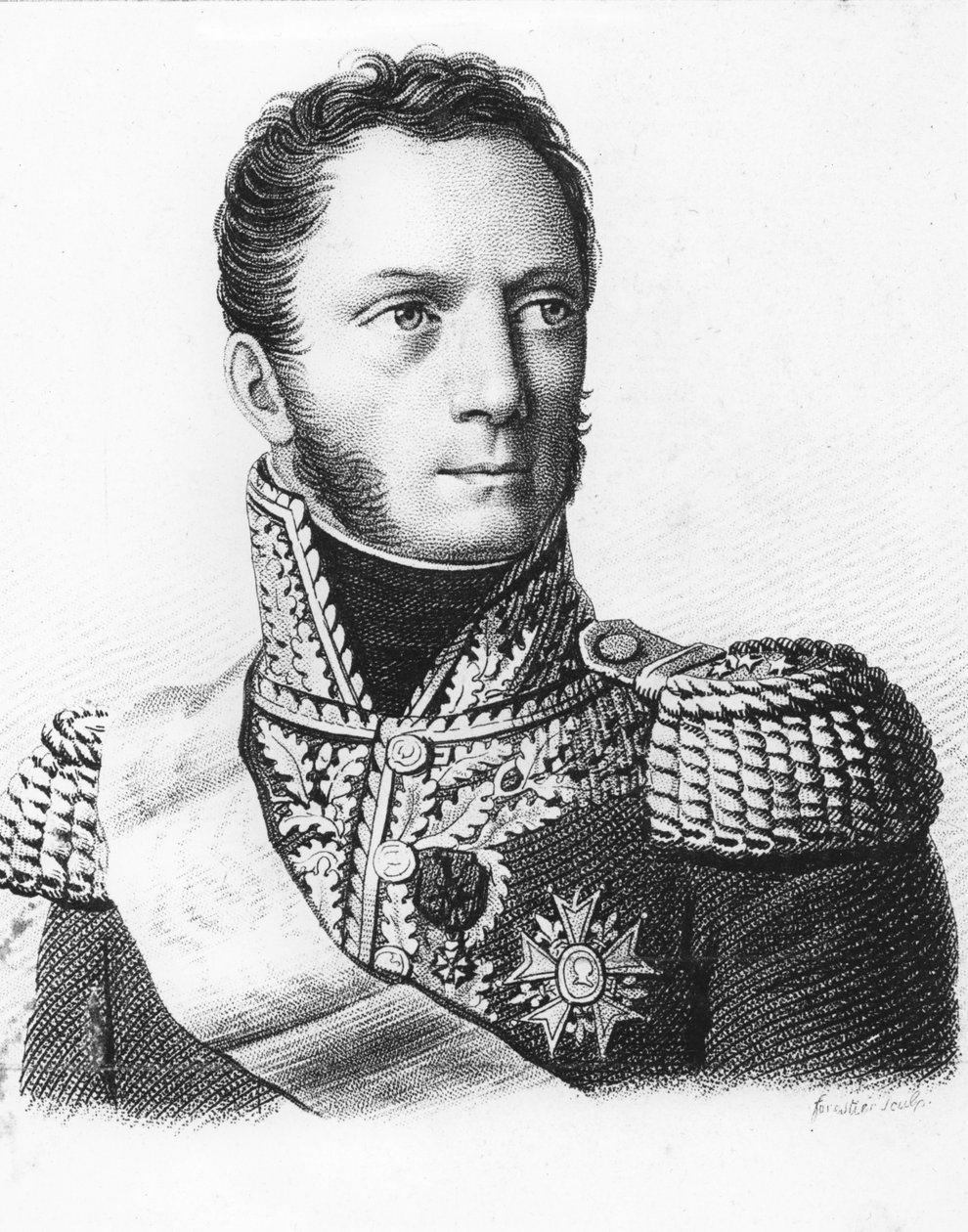 Armand Louis de Caulaincourt (gravura) de French School