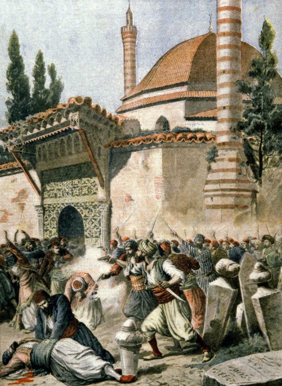 Os arménios atacaram uma mesquita em Constantinopla de French School