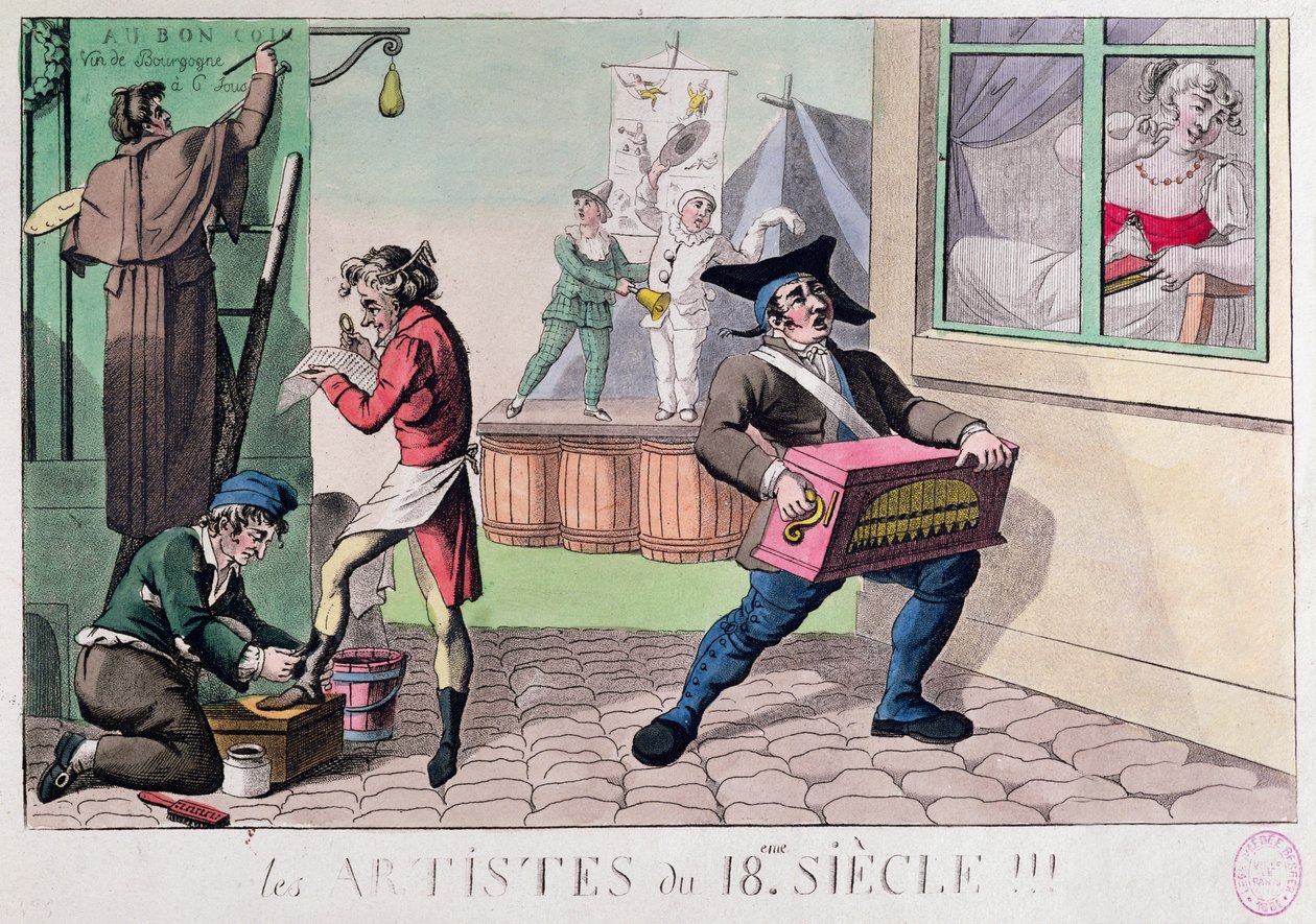 Artistas do século XVIII de French School