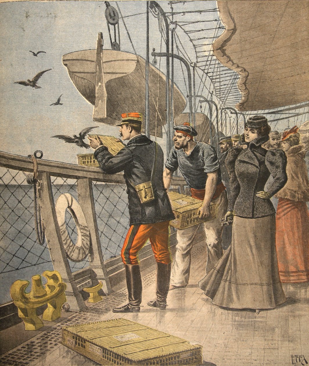 No mar, ilustração do Le Petit Journal: Suplemento illustre, 10 de abril de 1898 de French School