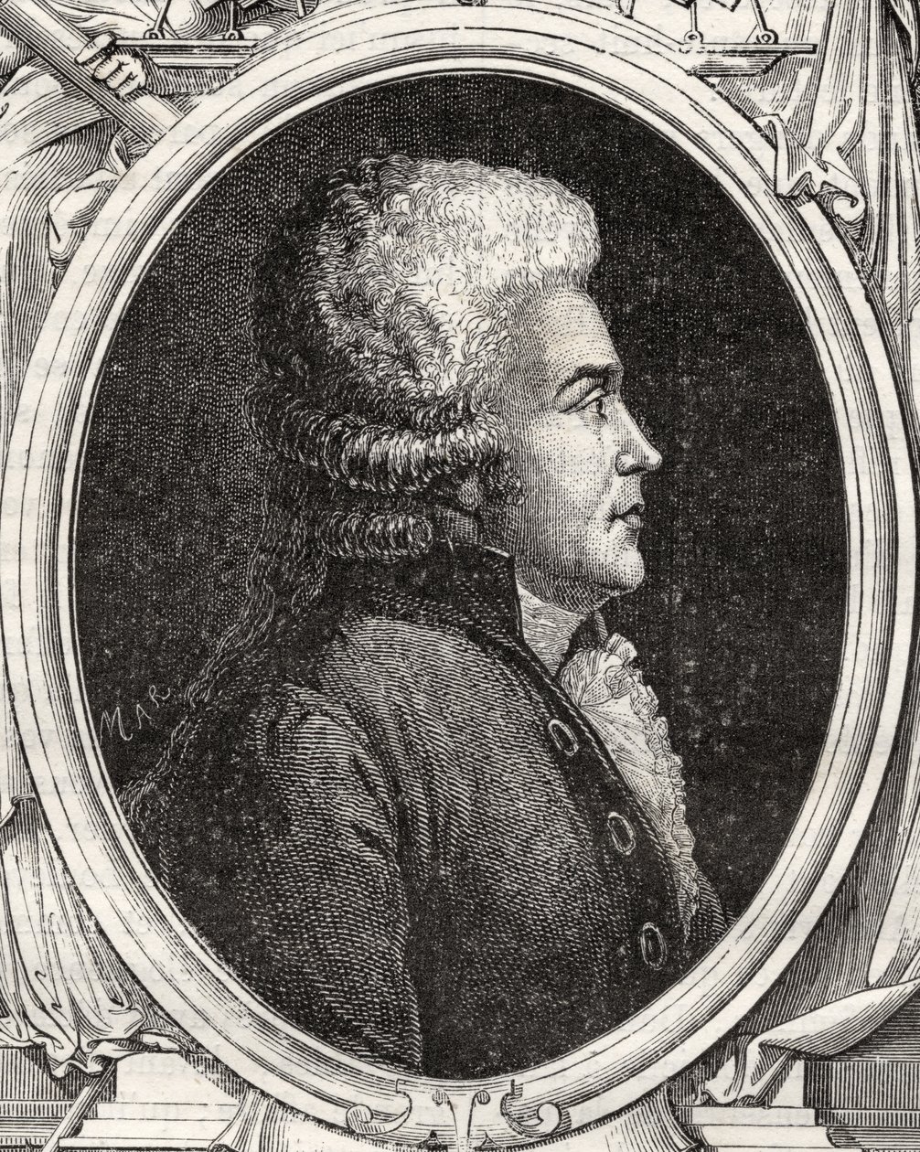 Augustin Bernard François Legoazre de Kervelegan, de "História da Revolução Francesa" por Louis Blanc (1811-82) de French School