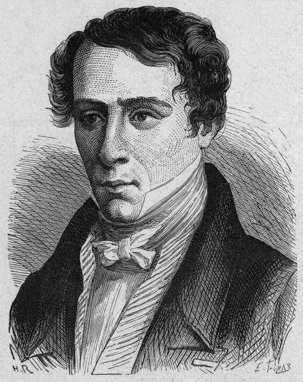 Augustin Fresnel (gravura) de French School