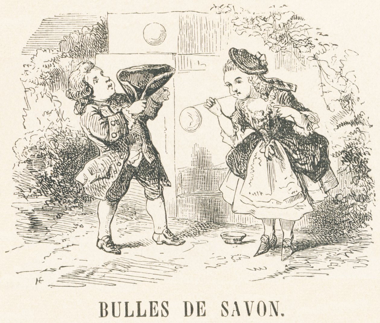 B: bolhas de sabão de French School