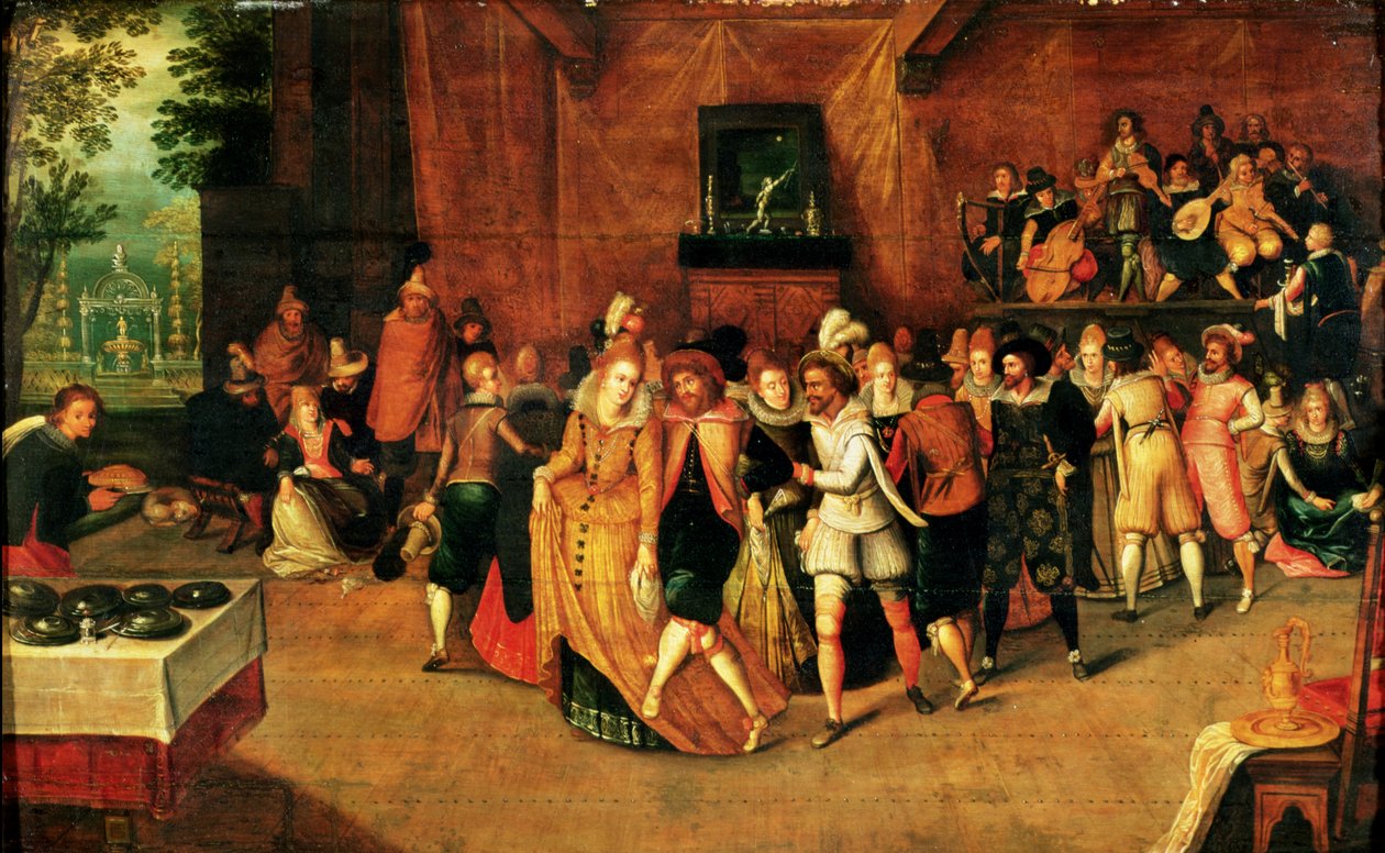 Bola durante o reinado de Henri III, 1574-89 de French School