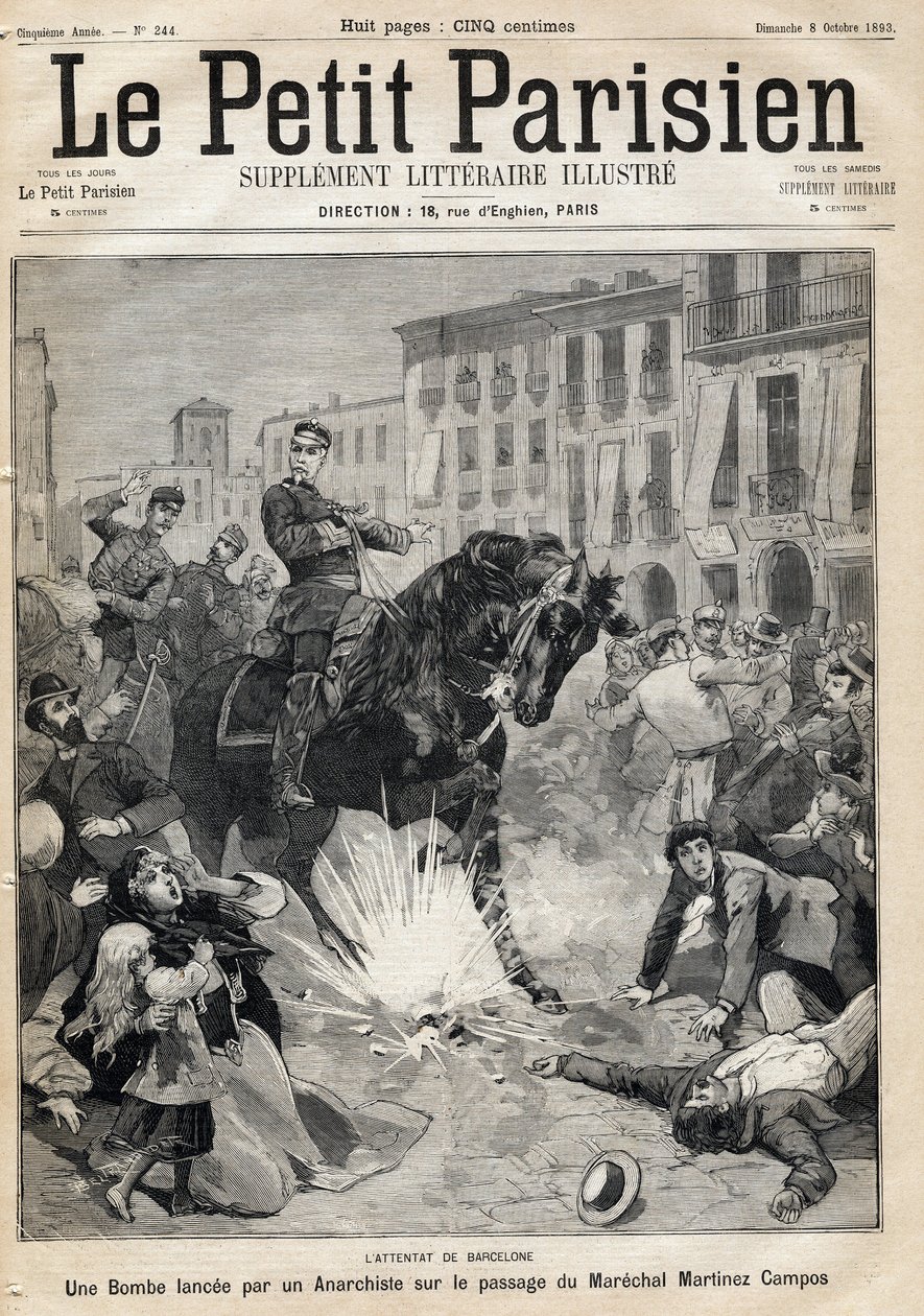 Bomba de Barcelona: bomba lançada por um anarquista na passagem do Marechal Arsenio Martinez Campos Anton de French School