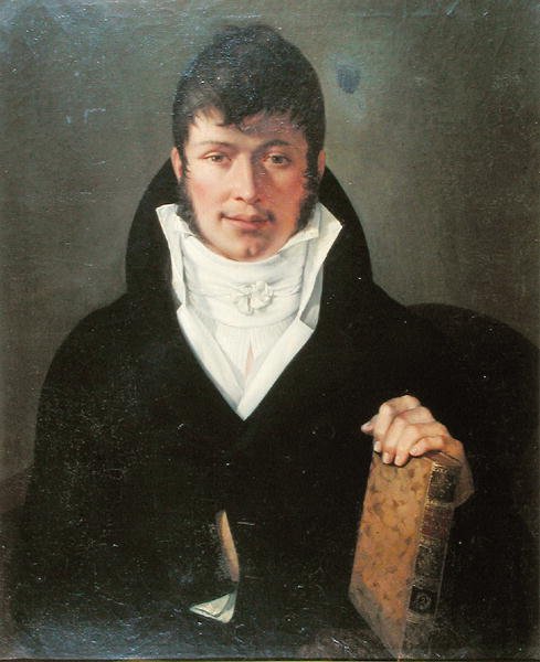 Barão Anselme Balthazar Richerand (1779-1840) (óleo sobre tela) de French School