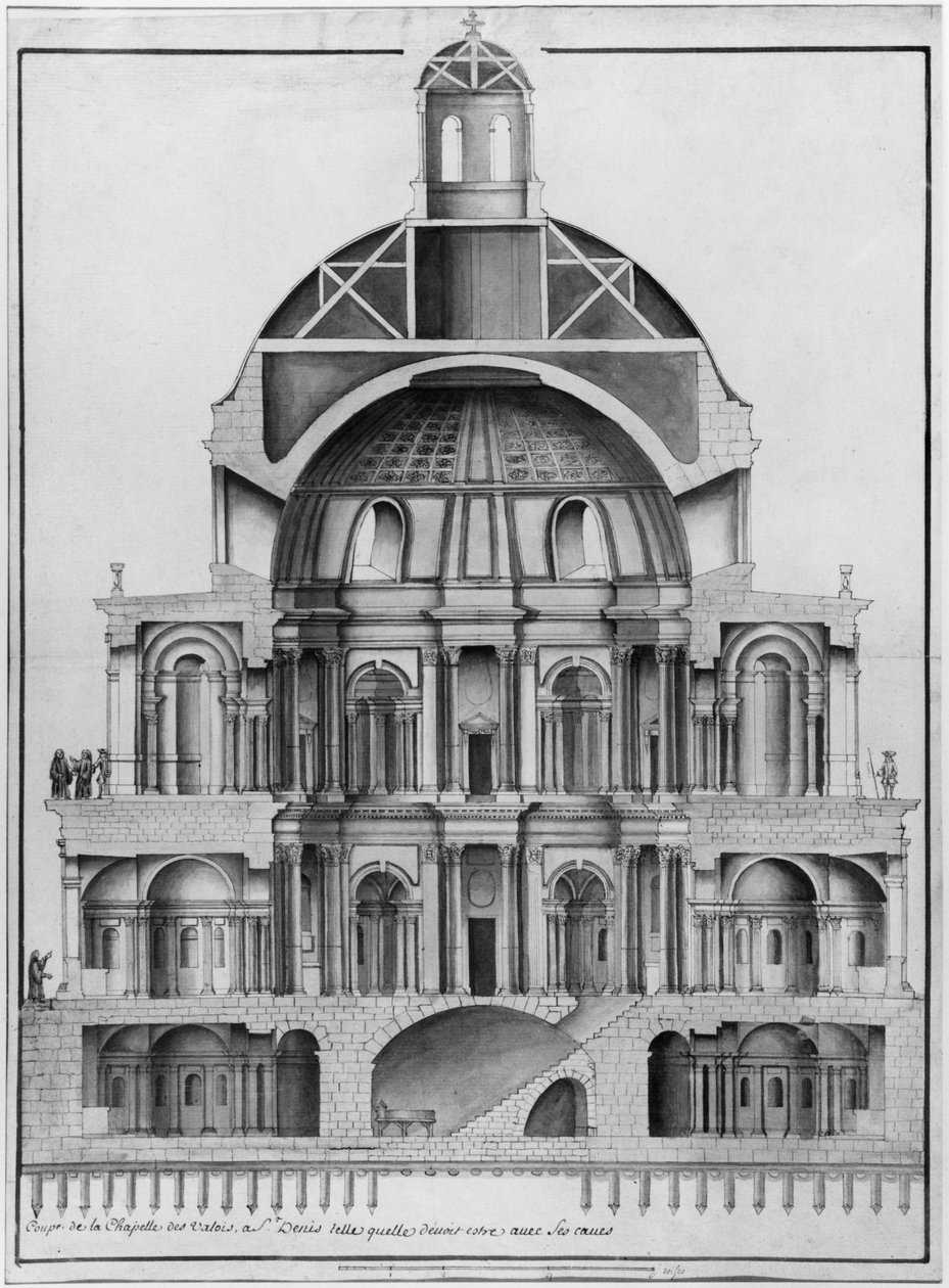 Basílica Saint-Denis, a Torre Valois (ver também 414688, 414689) de French School