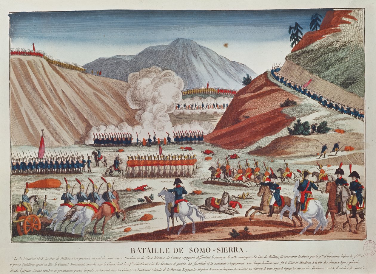 Batalha de Somosierra em 30 de novembro de 1808 de French School