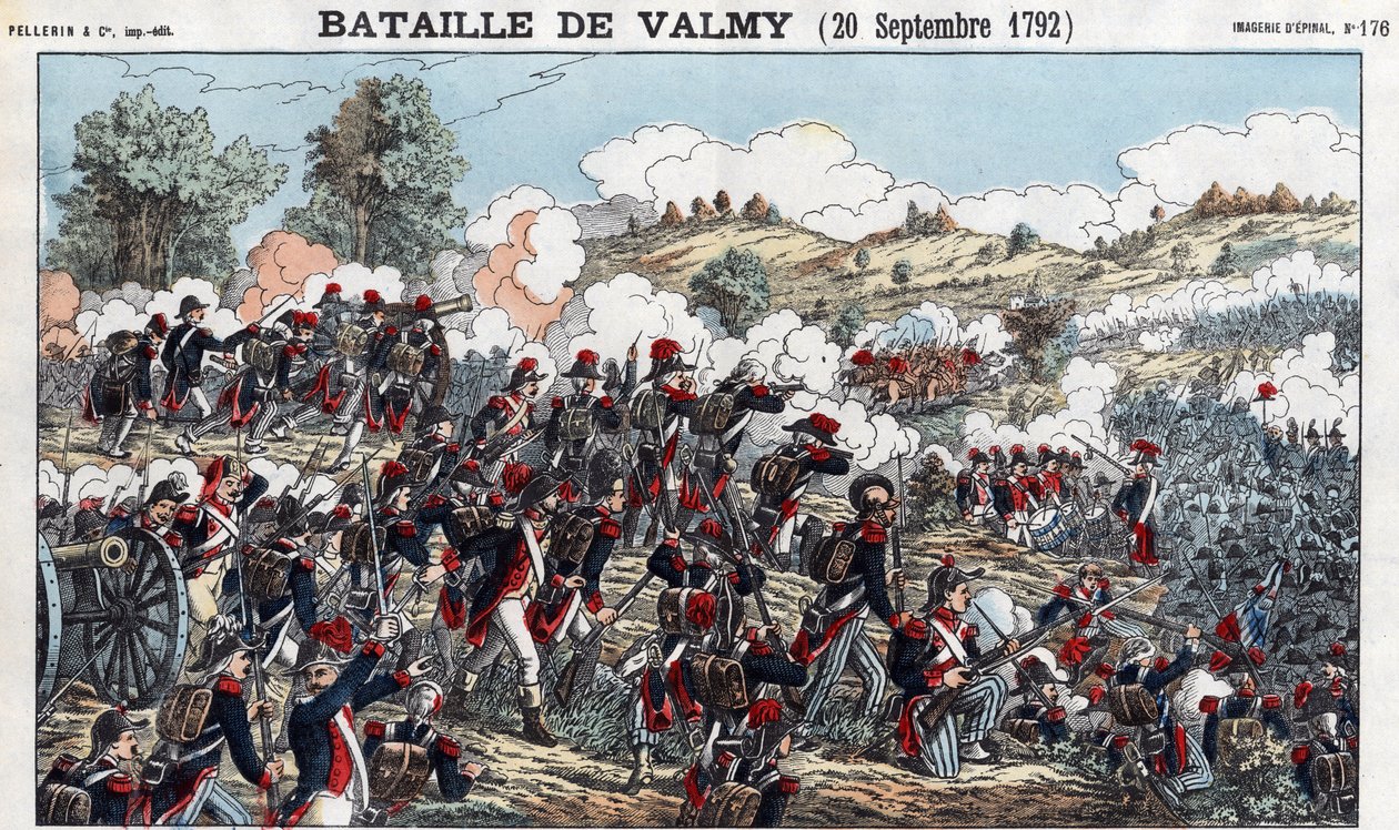 Batalha de Valmy em 20 de setembro de French School