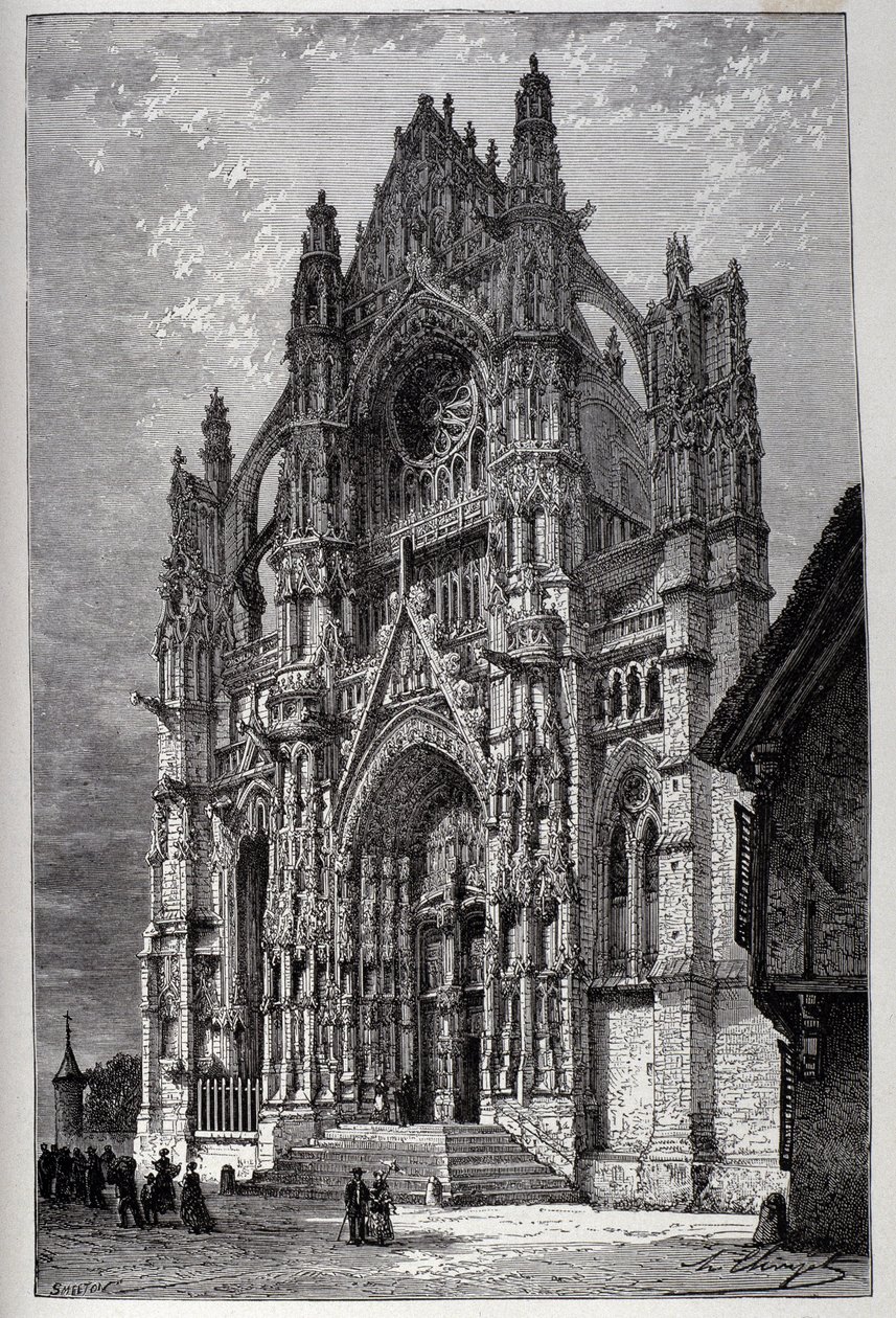 Catedral de Beauvais - gravura de French School