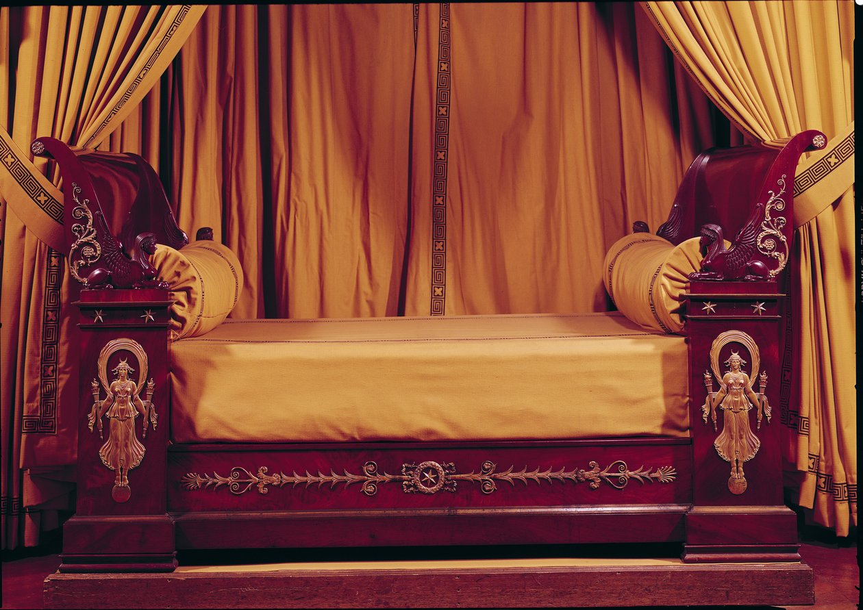 Cama, estilo Primeiro Império (madeira e ormolu) de French School