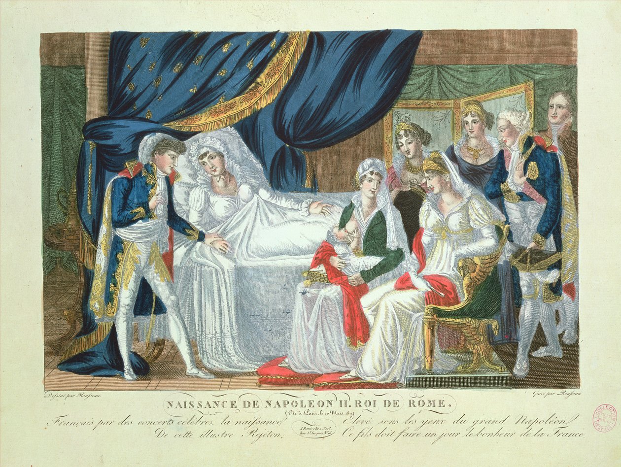 Nascimento de Napoleão II, rei de Roma, 20 de março de 1811 de French School