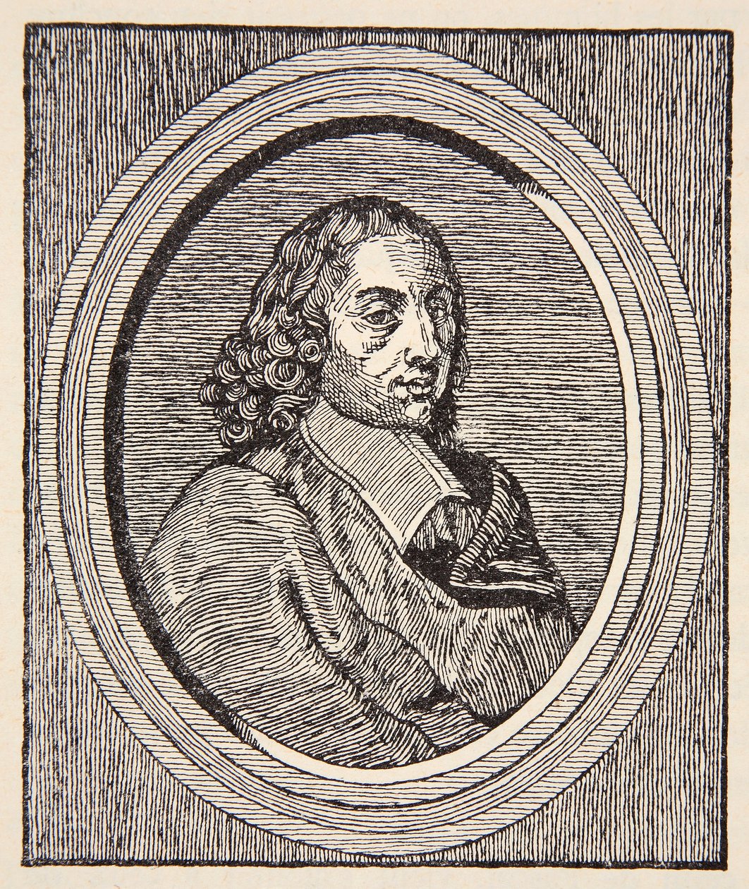 Blaise Pascal, Ilustração da História da Nação Francesa, Ciências, Volumes I e II, por Gabriel Hanotaux (1853-1944), 1924 de French School