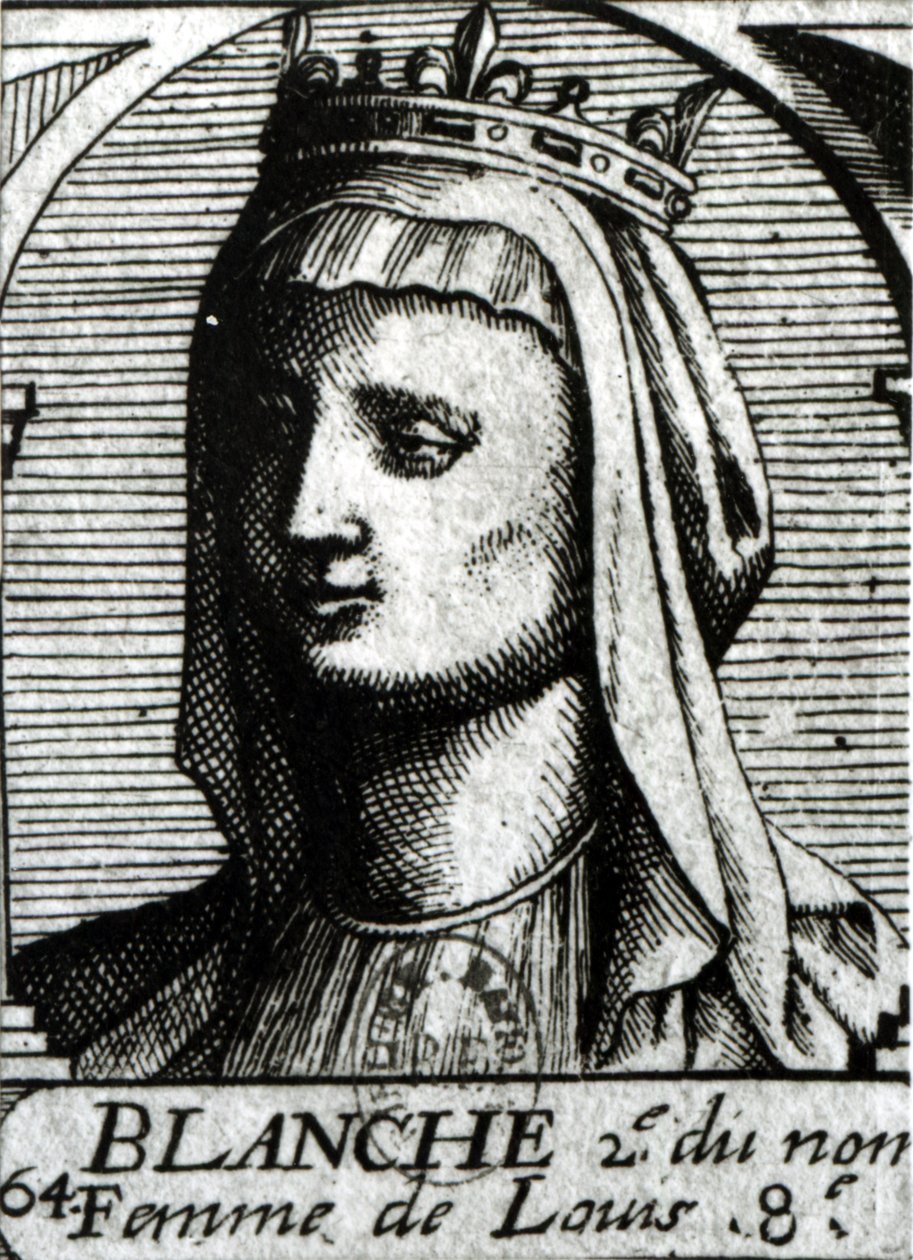 Blanche de Castela (1188-1252) Rainha da França de French School