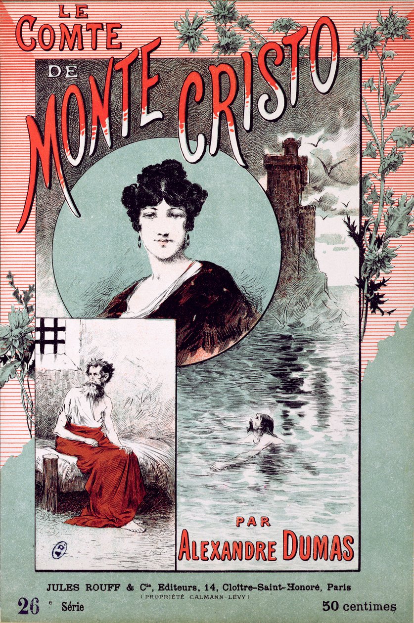 Capa do livro O Conde de Monte Cristo, de Alexandre Dumas Pere (1802-70) de French School