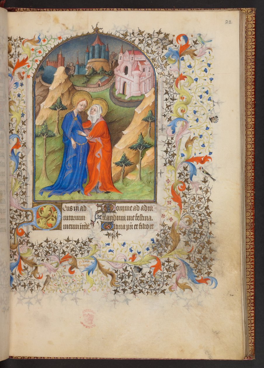 Livro de Horas, Adicionar MS 32454 f.22r, França de French School