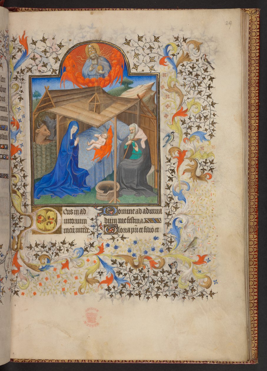 Livro de Horas, Adicionar MS 32454 f.29r, França de French School