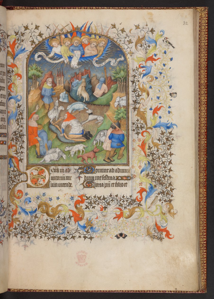 Livro de Horas, Adicionar MS 32454 f.32r, França de French School