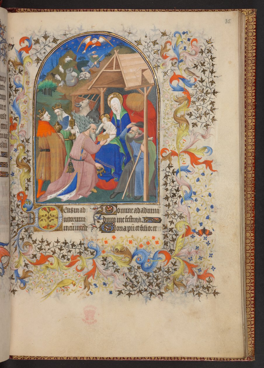 Livro de Horas, Acrescentar MS 32454 f.35r, França de French School