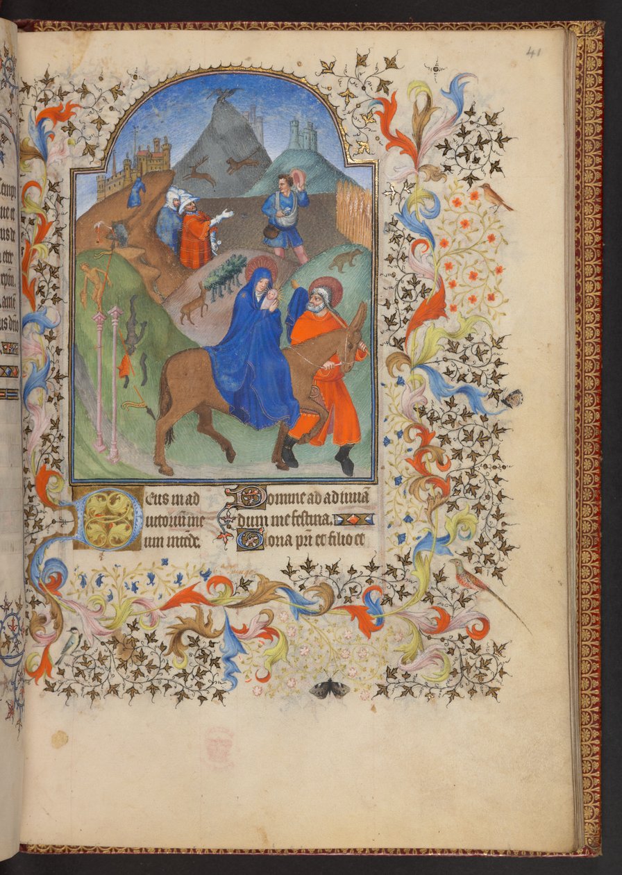 Livro de Horas, Acrescentar MS 32454 f.41r, França de French School