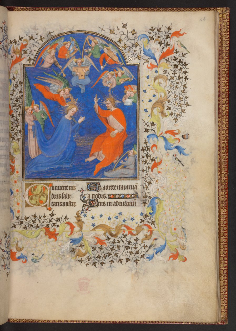 Livro de Horas, Adicionar MS 32454 f.46r, França de French School