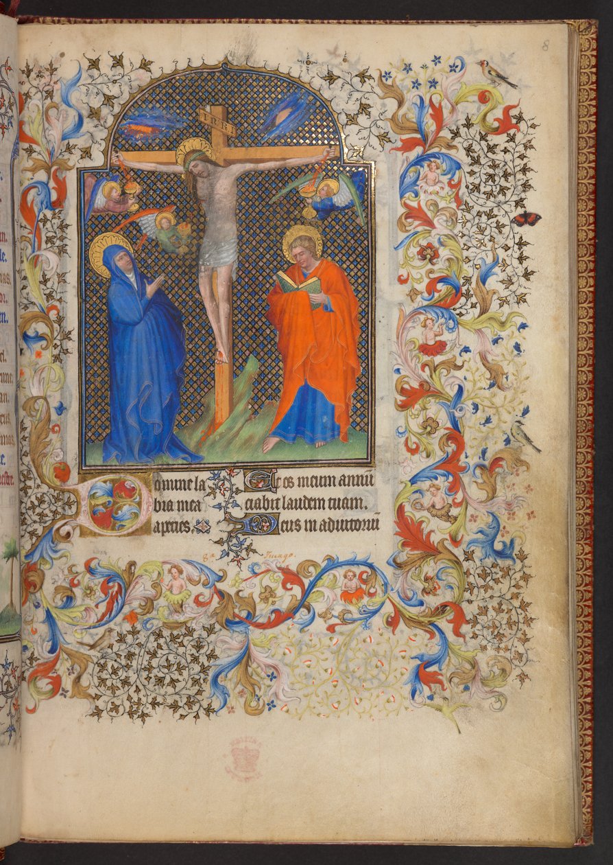 Livro de Horas, Adicionar MS 32454 f.8r, França de French School