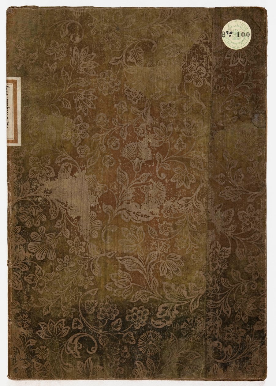 Livro da Etiqueta do Palácio Ducal de Lucca, Lucca, 1805 (bordados têxteis e papel) de French School