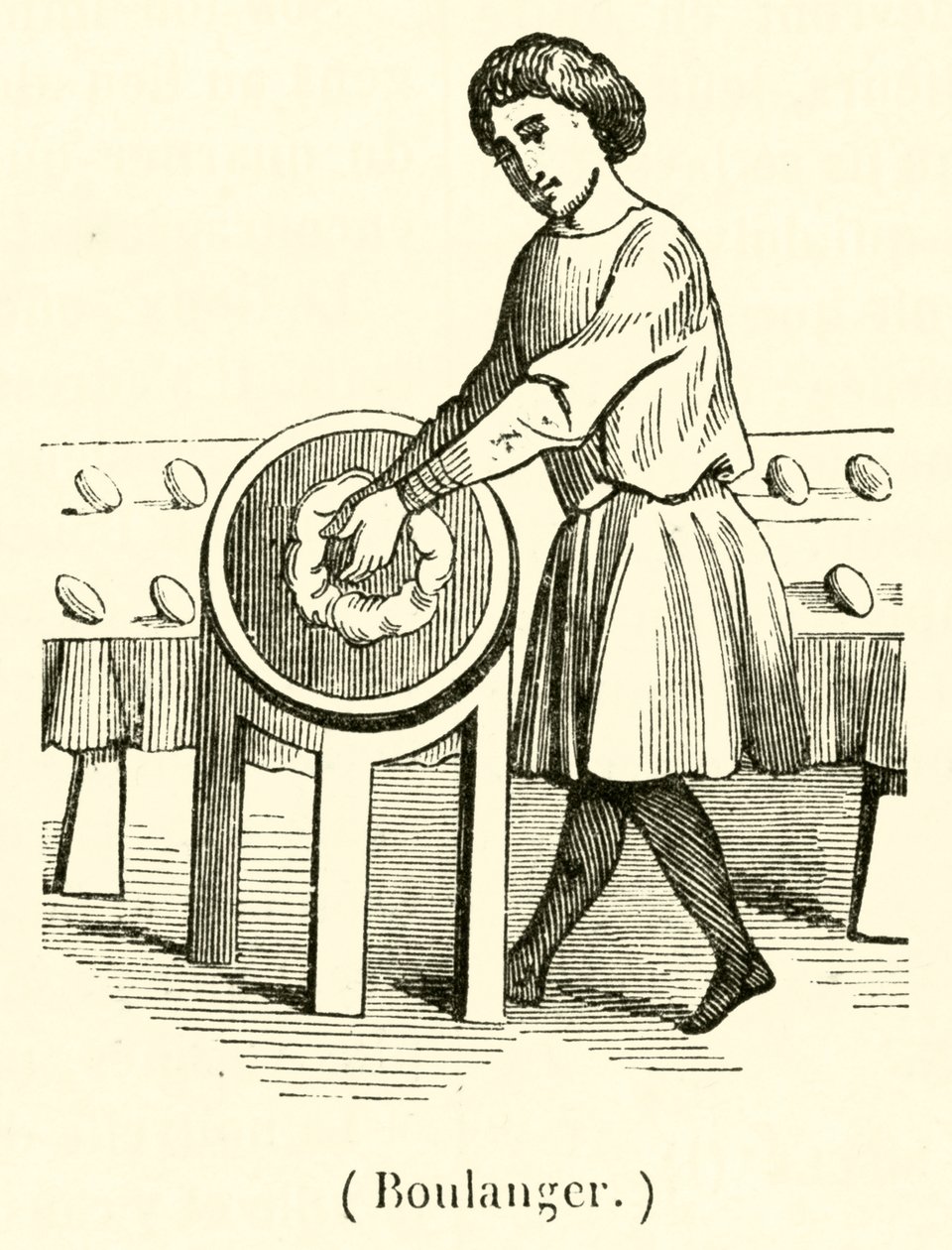 Boulanger (gravura) de French School