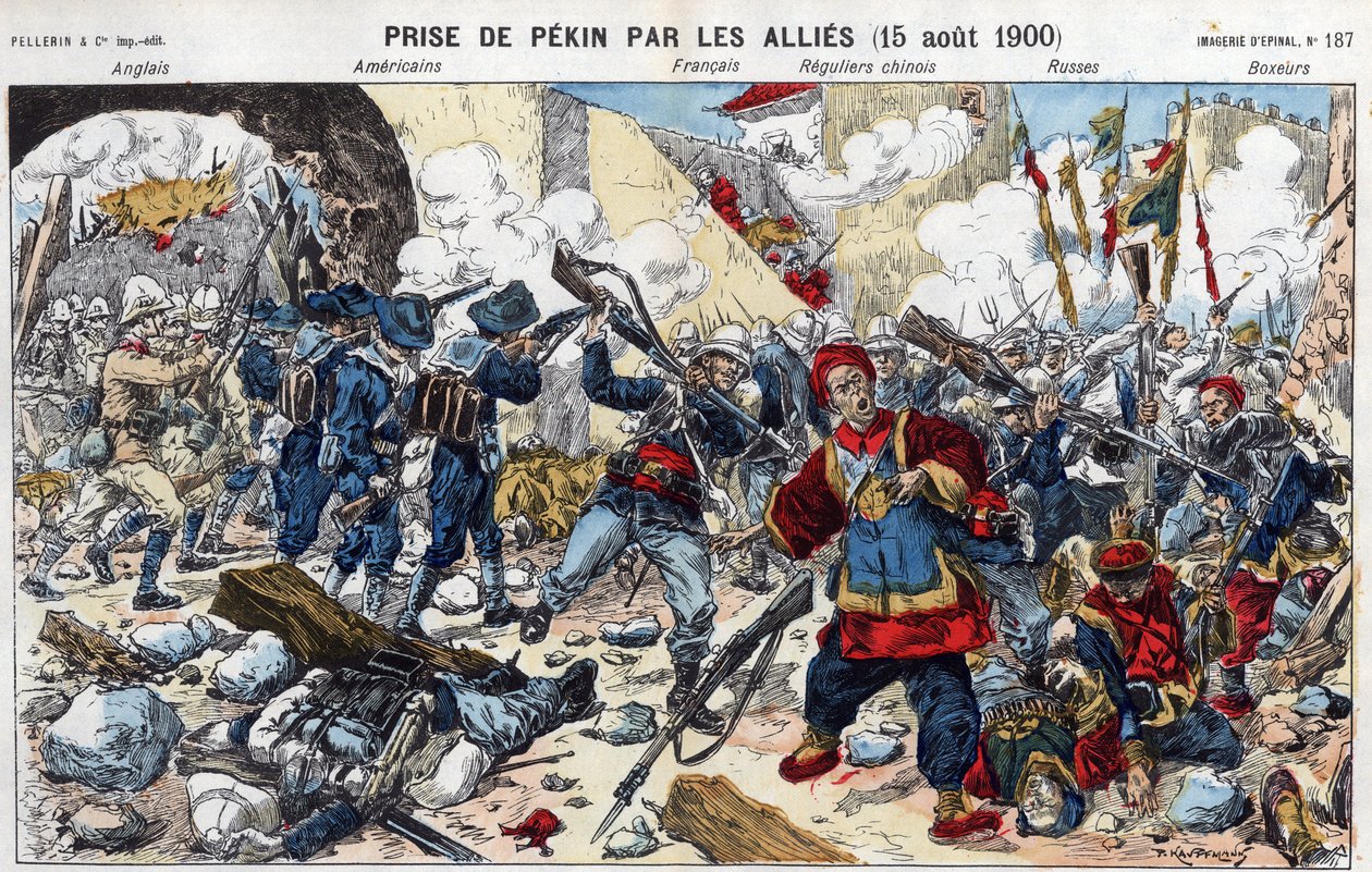 Revolta dos pugilistas (1898-1900): captura de Pequim pelos aliados em 15 de agosto de French School