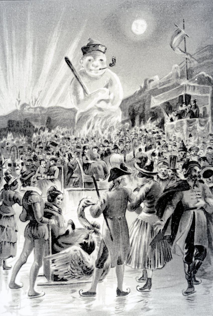 Budapeste, ilustração do homem da neve por George Sand, 1887 de French School