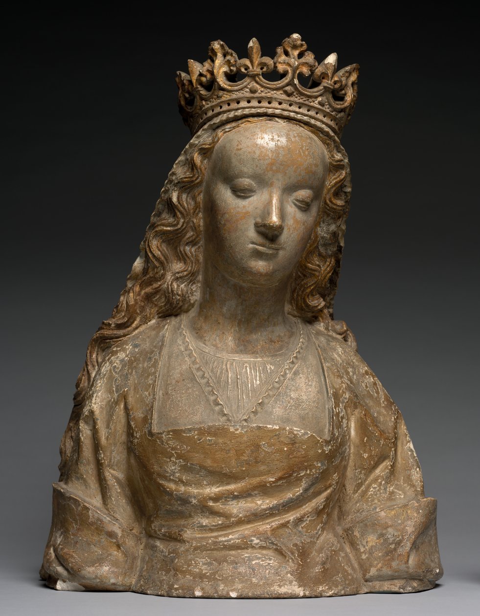 Busto chamado Anne de Bretagne, c.1500 (pedra) de French School