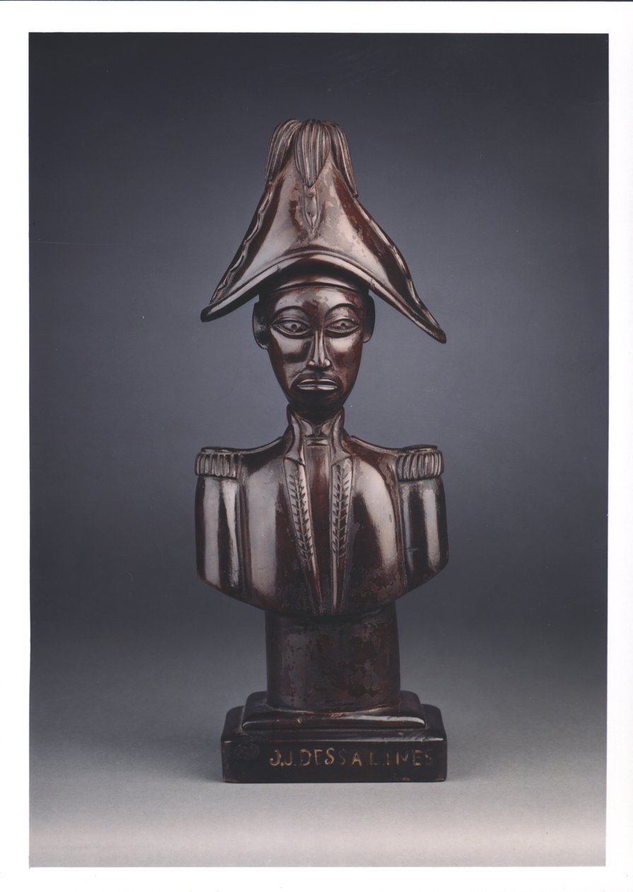 Busto de Jean-Jacques Dessalines (c.1758-1806) (madeira) de French School