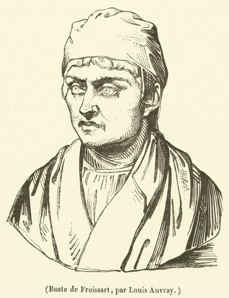 Busto de Froissart (gravura) de French School
