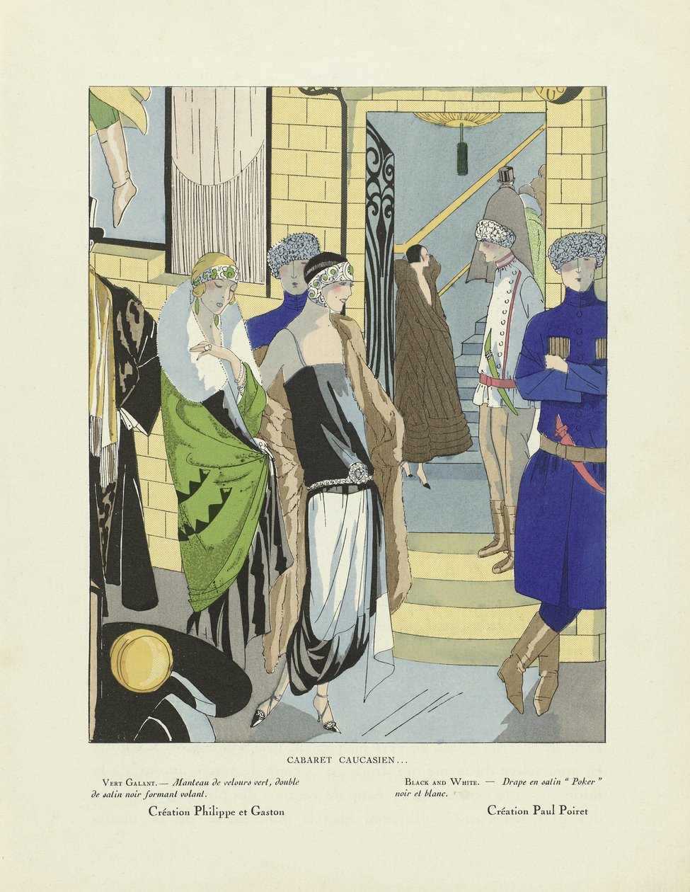 Cabaret Caucasien ..., de Art-Gout-Beaute, pub.1920 (impressão a stencil) de French School