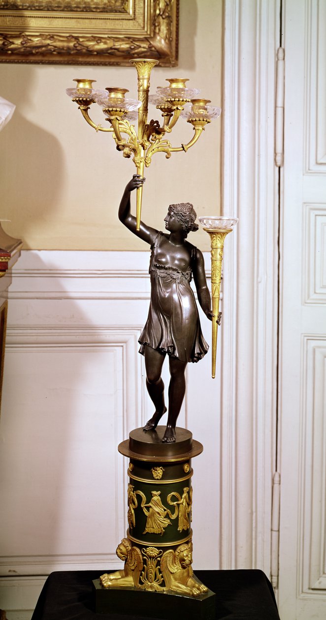 Candelabra (bronze) de French School