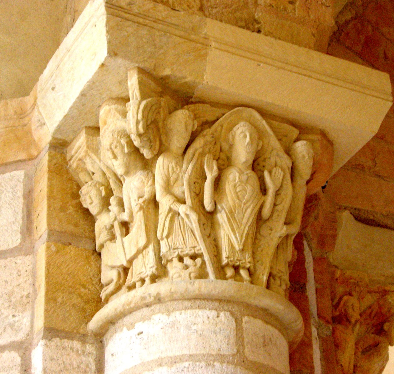 Capital representando a glorificação de São Martinho de French School
