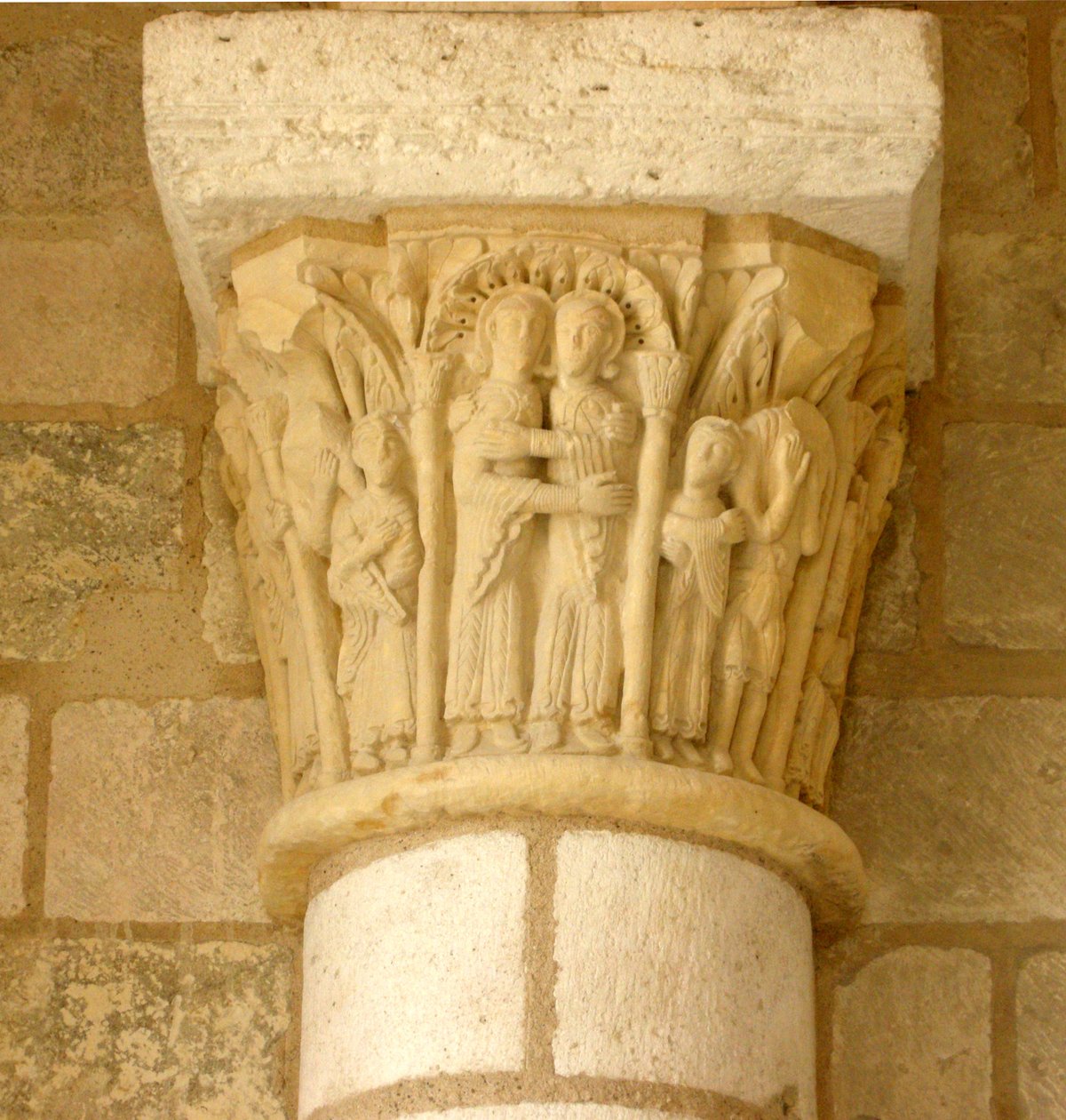Capital representando a visitação de French School
