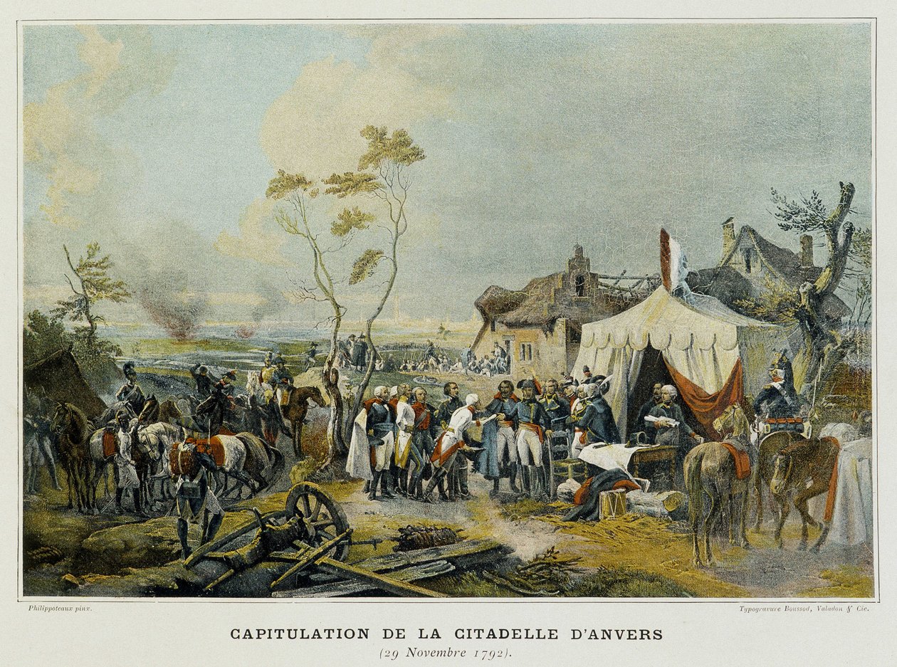 Capitulação da Cidadela de Antuérpia (Flandres, Bélgica), 29 de Novembro de 1792. de French School