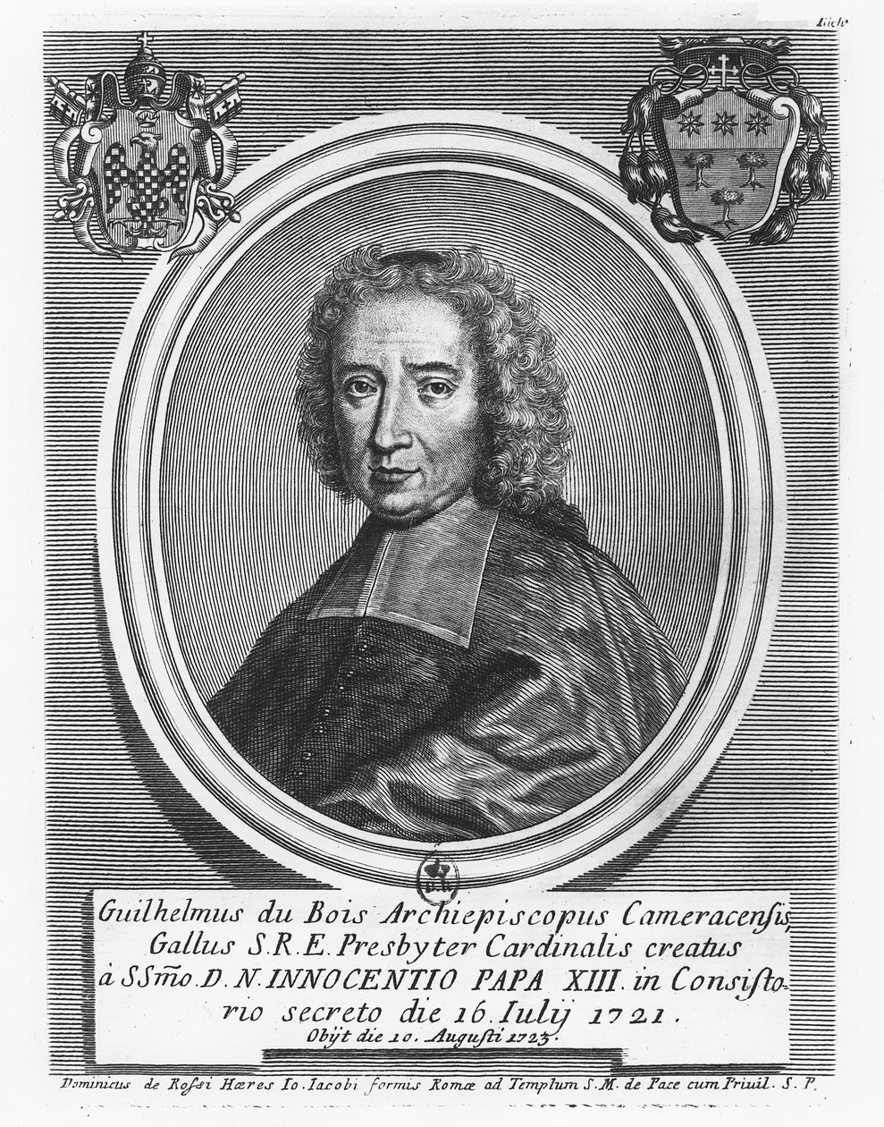 Cardeal Dubois (gravura) de French School