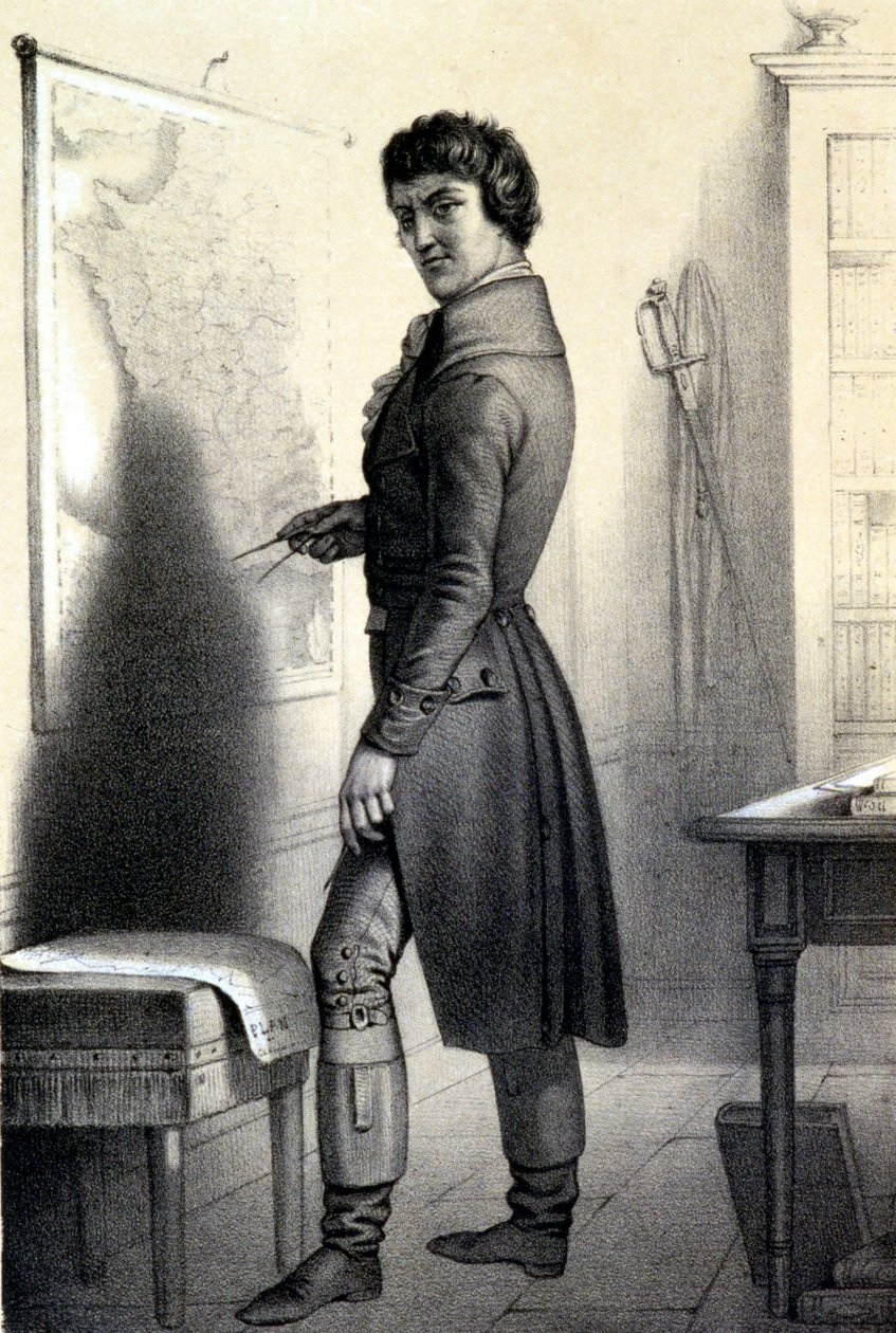 Carnot ou o Grande Carnot (1753 - 1823) - in "Galerie historique de la Revolution francaise" de Albert Maurin de French School