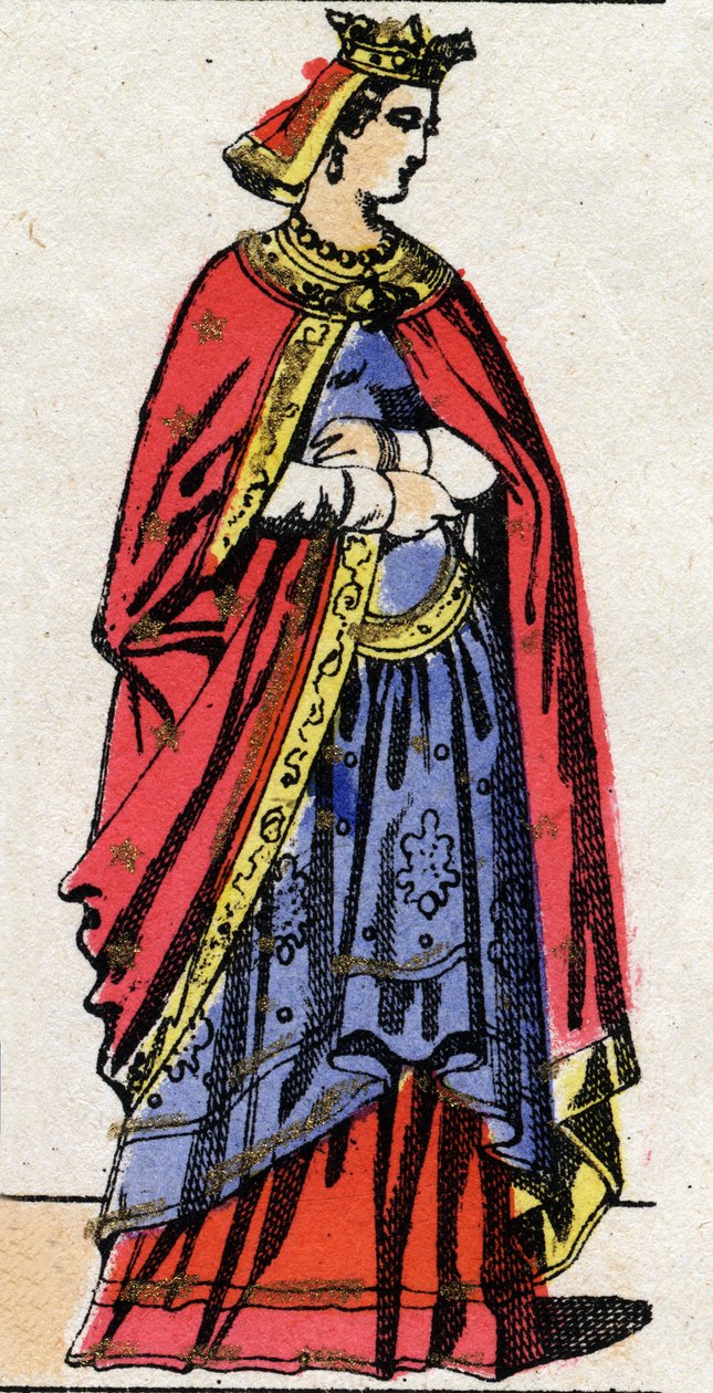 Dinastia Carolíngia: Retrato de Gerberge da Saxônia de French School