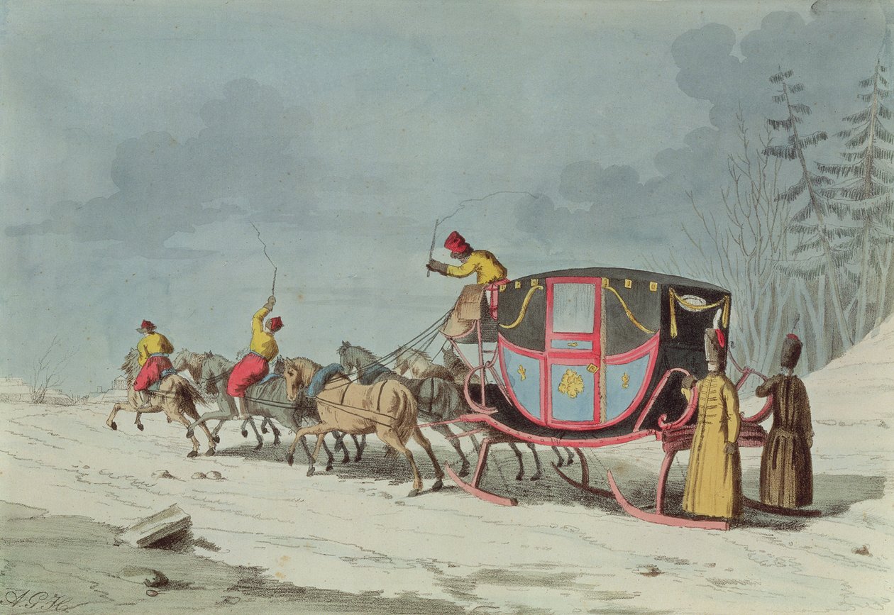 Transporte em trenós de French School
