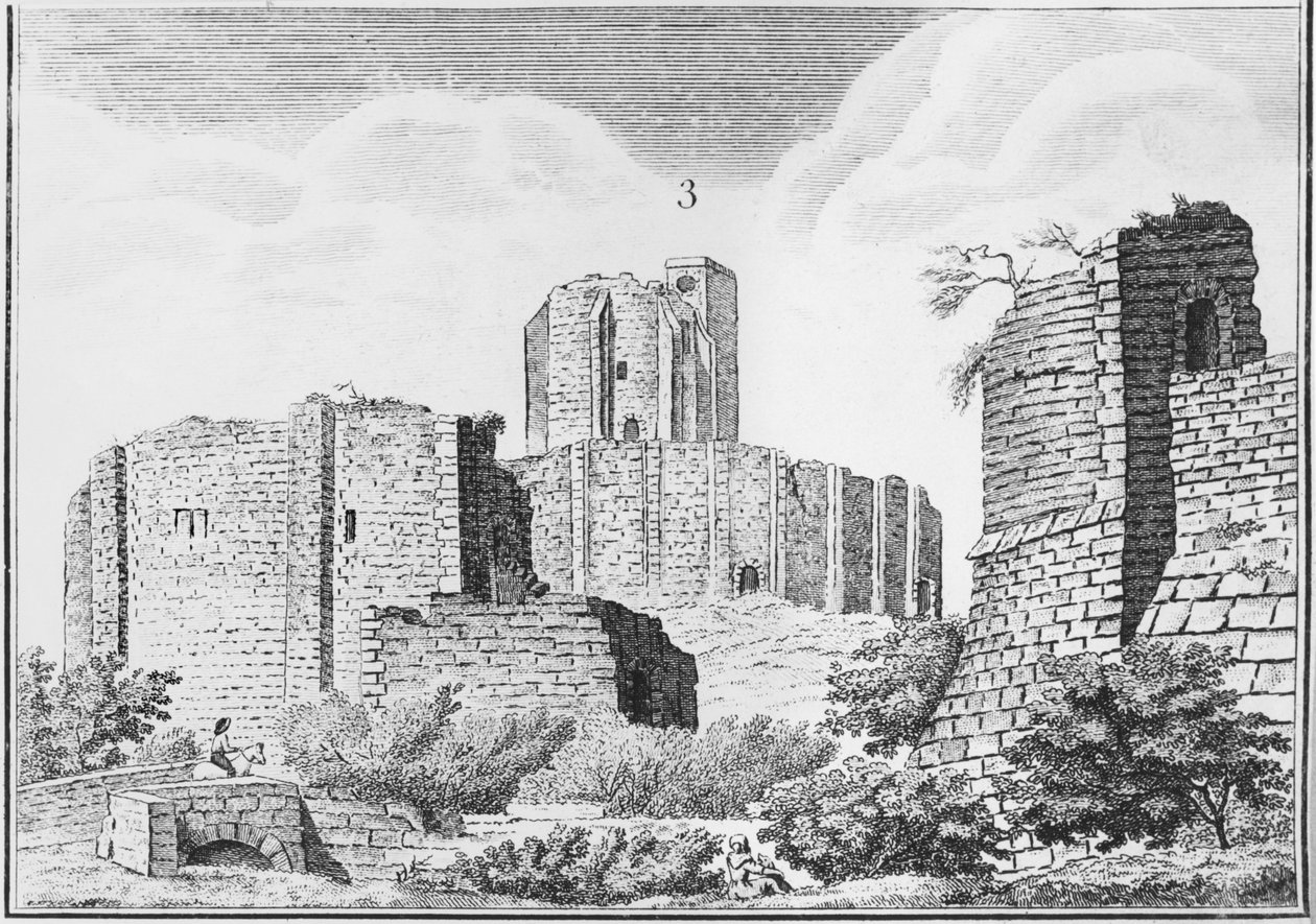 Castelo de Gisors, Normandia, início do século XIX de French School