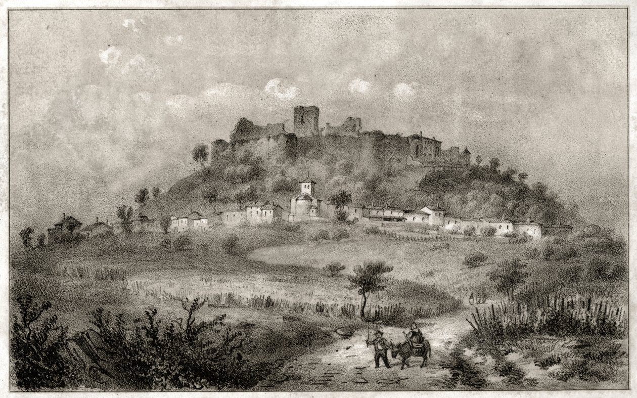 Castelo de Preny. (gravura, ca. 1860) de French School