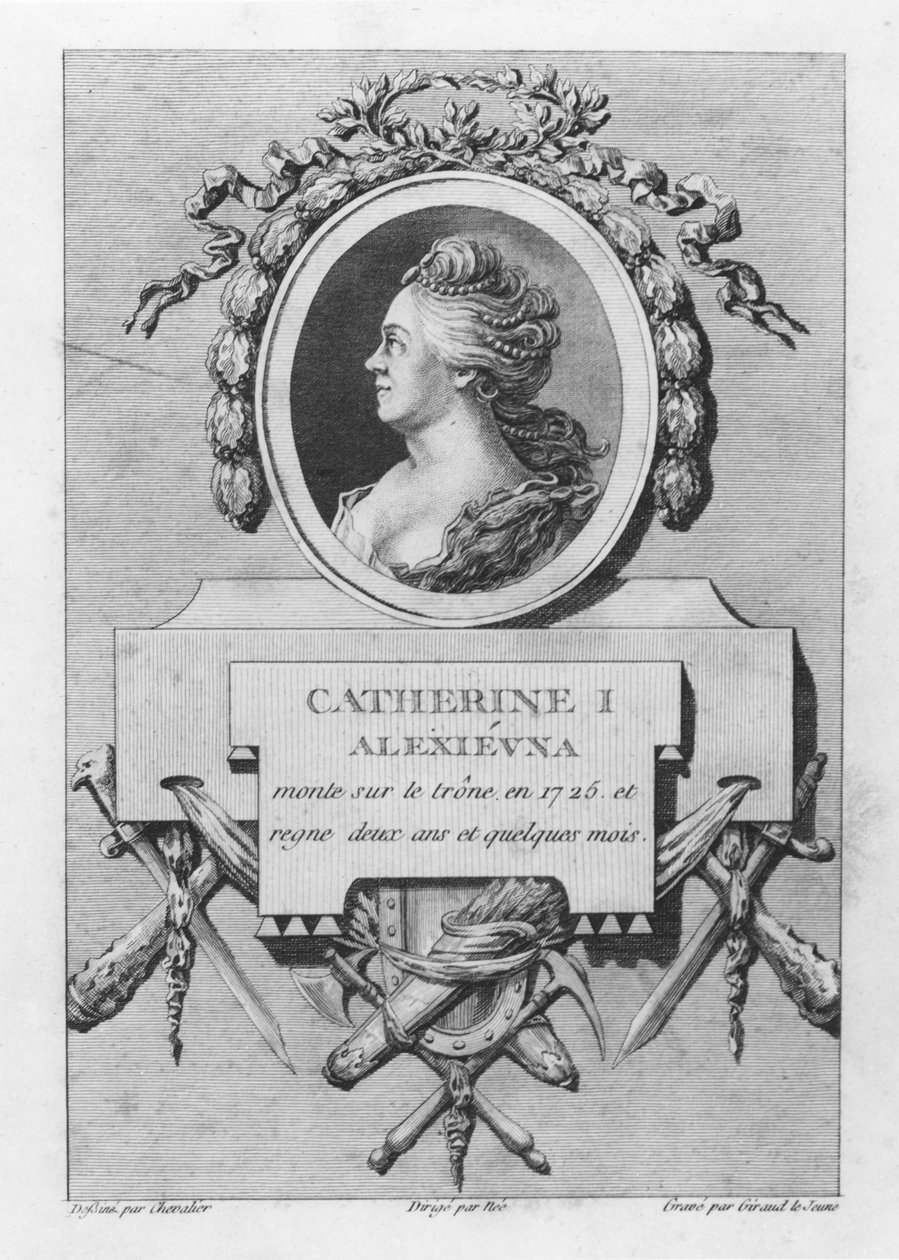 Catarina I da Rússia (gravura) de French School
