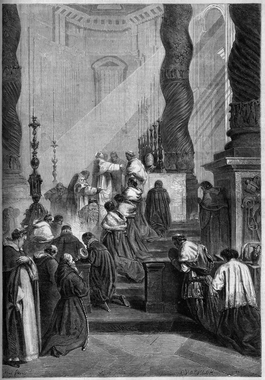 Rito Católico - Páscoa - 1860: Papa Pio IX (ou Pio 9 de French School